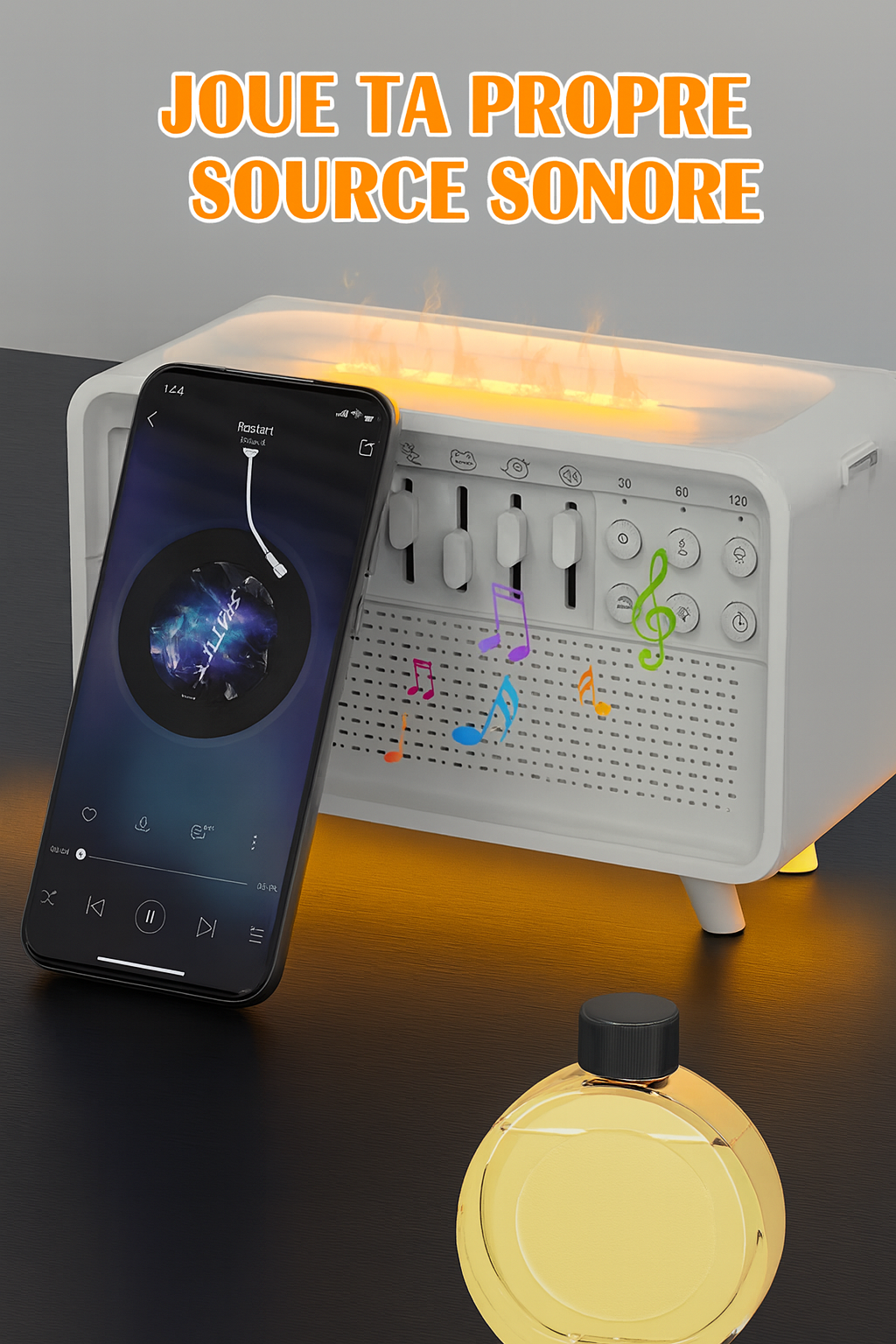 Diffuseur d’Arômes 4-en-1 – Bruits Blancs