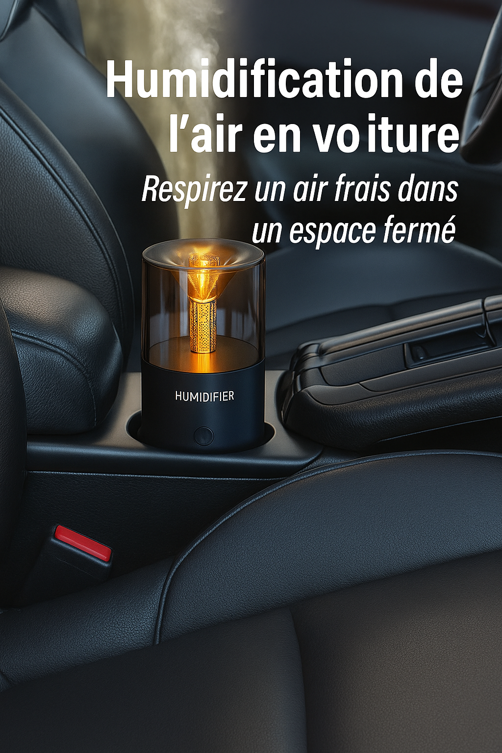 Diffuseur d’Huiles Essentielles AURALIA – Design Bougie avec Lumière Apaisante